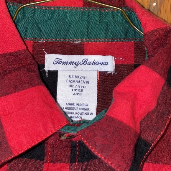 TOMMY bahama size 7/8 button down shirt - Picture 3 of 4